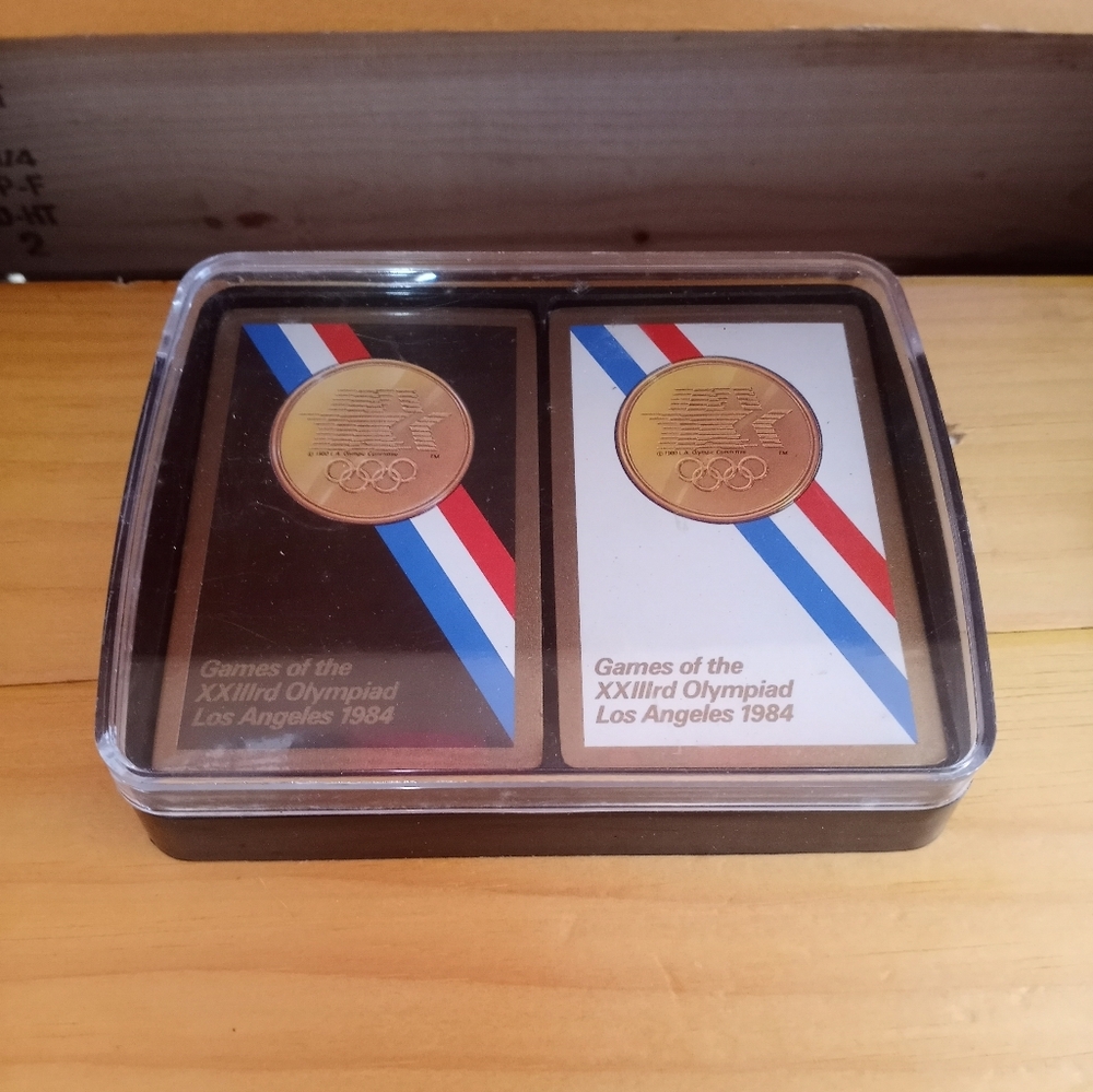 1984 LA Olympics Playing Cards With Case